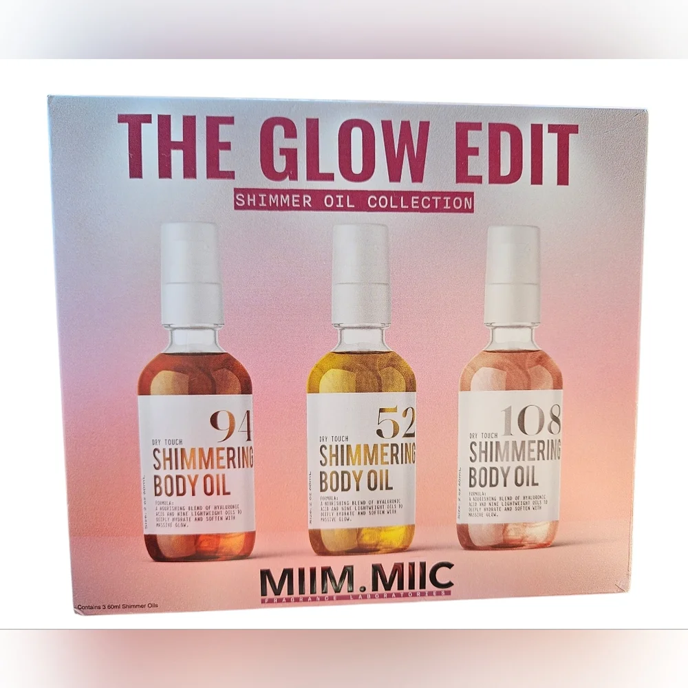 Miim.Miic THE GIVE & GLOW Shimmer Oil Trio NEW